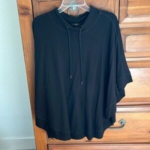 Talbots Women’s Black Poncho Top Size Large NWOT